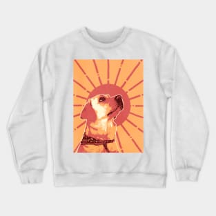 Dog Retro Illustration Crewneck Sweatshirt